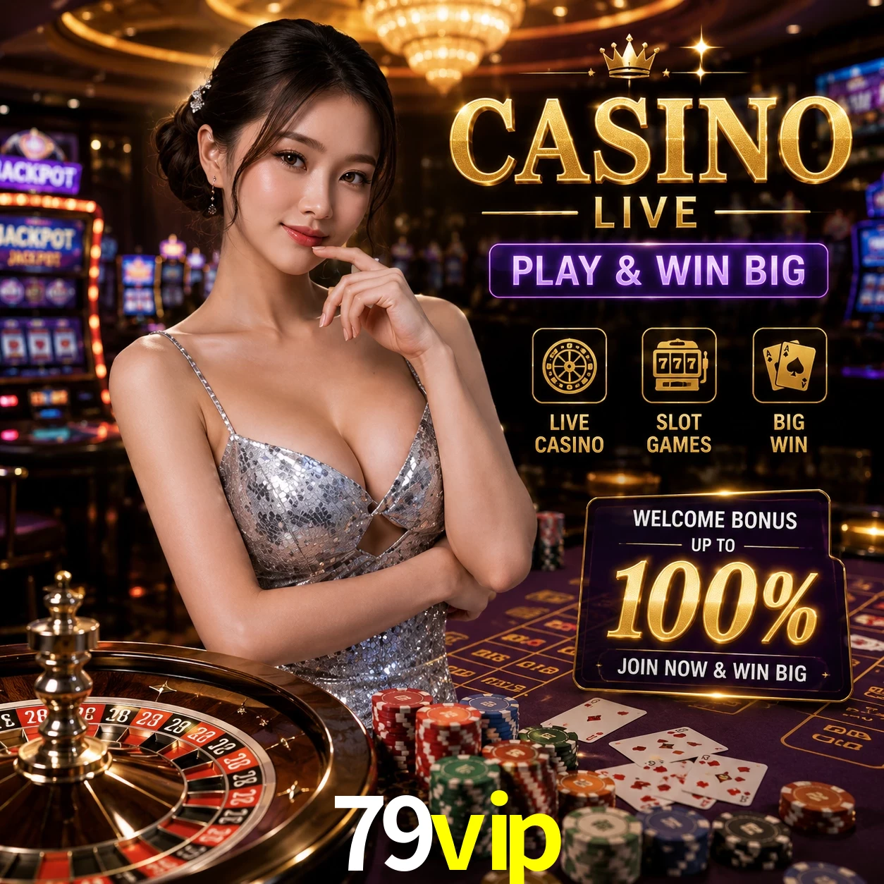 Aplicativo móvel 79vip para iOS e Android